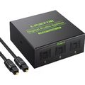 LiNKFOR Optischer Splitter SPDIF Toslink Splitter 1x3 Digital Audio Verteiler