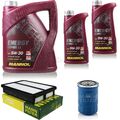 Motor-Öl 7L MANNOL 5W-30 Combi LL+MANN-FILTER für KIA Sportage JE_ 2.0 CRDi 4WD