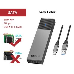 M.2 NVMe SATA NGFF Typ C USB 3.2 GEN 2 Adapter Externes SSD Gehäuse Case for PC