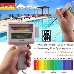 Elektronischer Wassertester für Chlor und pH-Wert Pool Wasserqualität Messgerät