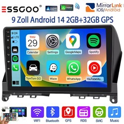2+32GB Für Mercedes C Class W204 S204 Android 14 Carplay Autoradio GPS NAVI WIFI