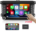 7 Android 12 Autoradio Carplay GPS Navi 2DIN für VW Tiguan Touran Jetta Passat