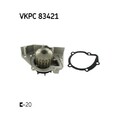 1x Wasserpumpe, Motorkühlung SKF VKPC 83421 passend für CITROËN FIAT LANCIA