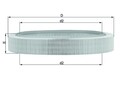 Luftfilter KNECHT LX 58 Filtereinsatz für MERCEDES W123 C124 S124 W201 W124 C123