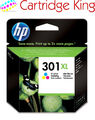 Original HP 301XL Farb Tintenpatrone für Deskjet 2050 All-in-One Drucker CH564