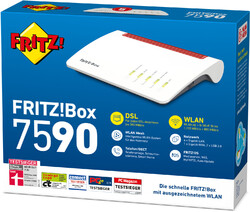 AVM FRITZ!Box 7590 WLAN Router mit Modem VDSL Supervectoring MESH WLAN AC+N DSL⭐⭐⭐⭐⭐✔ DHL Blitzversand ✔ Zubehör ✔ Aktuellste Firmware