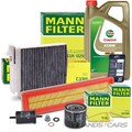 MANN-FILTER ÖLFILTER LUFTFILTER INNENRAUMFILTER CASTROL EDGE 0W-30 32156081
