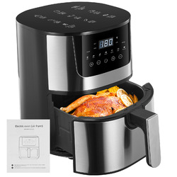 Heißluftfritteuse XXL Fritteuse Fritteusen Heißluft Ofen Friteuse Digitale 6L 