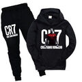 CR7 Ronaldo Kinder Jungen Mädchen Kapuzenpullover Hose Trainingsanzug Sportanzug