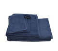 JOOP! Set UVP 111,75€ 1x Duschtuch 1x Badematte 3xWaschhandschuh 1670 blau Set 2