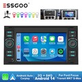Für Ford Focus Transit MK7 S-Max Autoradio 2+64G Android 14 Auto Carplay GPS RDS