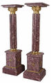 2 Stück Sockel Antik Podest Barocksäule Dekosockel Galeriesockel Marmor Säulen