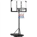 Basketballständer Basketballkorb mit Rollen Höhenverstellbare Basketballanlage