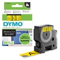 DYMO Beschriftungsband D1 - 53718 - S0720980, 24mm schwarz auf gelb Band Tape