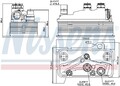 NISSENS 90859 Ölkühler, Automatikgetriebe für MERCEDES-BENZ