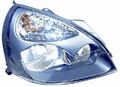 Scheinwerfer für Renault Clio 2001-2005 Parabel Schwarz Recht