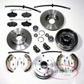 Bremsen Set vorne + Bremstrommeln Zubeh hinten + 4 Bremsschläuche für Renault 19