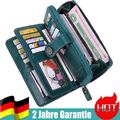 Geldbörse Damen Gross mit RFID Schutz Lang Clutch Geldbeutel Damen mit Handyfach