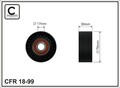 Umlenk-/Führungsrolle Keilrippenriemen CAFFARO 18-99 für BUICK K5 CHEVROLET Van