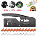 RJ45 Stecker CAT7 Crimp Netzwerkstecker Verlegekabel LAN Patch Kabel CAT 7 / 6a