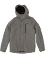 HOLLISTER Herren Windbreaker Jacke mit Kapuze UK 38 mittelgrau Polyester BM19
