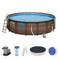 Bestway Power Steel™ Swim Vista Series™ Pool Komplett-Set, rund, 488 x 122 cm
