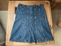 ✦ OUI ✦ Gr. 42 / 44 ∞ Damen Rock ∞ Jeansrock ∞ mit kl. Kellerfalte
