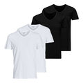 2er 4er Pack JACK & JONES Herren Shirts T-Shirts Basic V-Neck Tee SS