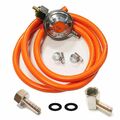 300 cm Propangasschlauch + Druckminderer 37mbar Manometer Gasgrill Druckregler