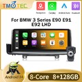 Autoradio 8+128GB Stereo Für BMW E90 E91 Wireless Carplay+iDrive Knob Android 14