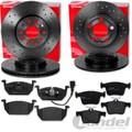 brembo SPORT BREMSSCHEIBEN + BELÄGE VORNE + HINTEN passend für SKODA OCTAVIA 5E
