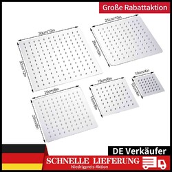 KOPFBRAUSE ECKIG REGENDUSCHE REGENBRAUSE BRAUSEKOPF DUSCHKOPF EDELSTAHL POLIERT⭐