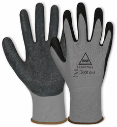 HASE SAFETY GLOVES Latex-Arbeitshandschuhe Superflex, EN 388, EN 420, Größe 11