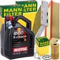 MANN INSPEKTIONSPAKET+5L MOTUL 5W-30 MOTORÖL passend für VW GOLF 6 AUDI A3 TDI