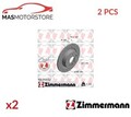 BREMSSCHEIBEN SATZ PAAR HINTEN ZIMMERMANN 150293152 2PCS P FÜR BMW 2,X2,X1,1,I3