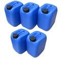 5 x 10 Liter Kanister Wasserkanister Trinkwasserkanister lebensmittelecht blau