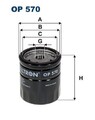 FILTRON Ölfilter OP 570 für OPEL ROVER SAAB DAEWOO CHEVROLET LADA IRMSCHER