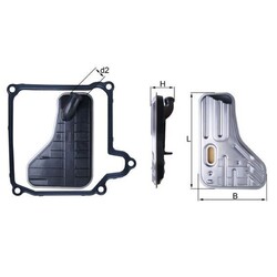 ORIGINAL® Knecht Hydraulikfilter, Automatikgetriebe für VW GOLF IV GOLF V