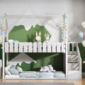 Etagenbett Kinderbett Hochbett 90x200 Stockbett mit Rutsche Stufen weiß Merax®