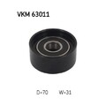 1x Umlenk-/Führungsrolle, Keilrippenriemen SKF VKM 63011 passend für HONDA