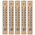 5 Stück Holzthermometer 17cm Set auch als Außenthermometer Innenthermometer Holz