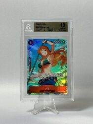 One Piece TCG Nami OP01-016 JP Romance Dawn BGS 10 Gem Mint