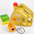 MANN-FILTER HU816X Ölfilter + 4L CASTROL EDGE 5W-30 M Longlife-04 LL-04 für BMW