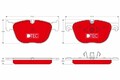 TRW Bremsbeläge Bremsbelagsatz Bremsklötze DTEC COTEC Vorne GDB1726DTE