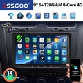 6+128G Autoradio Android14 GPS BT Wifi für VW GOLF 5 6 Plus Passat Touran Tiguan