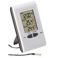 PEARL Digitales Innen- und Außen-Thermometer mit LCD-Display und Uhrzeit