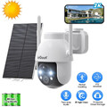 ieGeek 2K 3MP Aussen Solar 360° PTZ WLAN Überwachungskamera mit Farb-Nachtsicht
