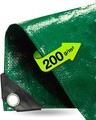 Abdeckplane wasserdicht - 150 g/m² - Plane - Gewebeplane mit Ösen Abdeckplane