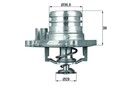 MAHLE TI 13 92 Thermostat, Kühlmittel für OPEL Kühlung