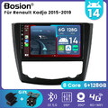 6+128GB Android 14 Autoradio Für Renault Kadjar 2015-19 GPS Navi Carplay IPS DAB